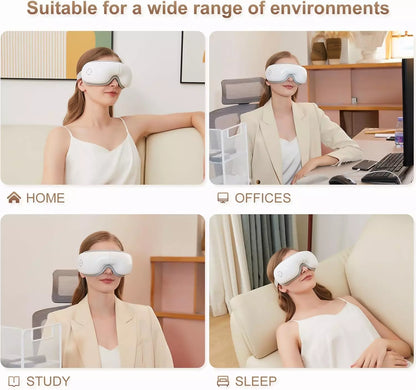 Eye Massager with Heat, Heated Eye Mask with Bluetooth Music, Massages Eye Muscl