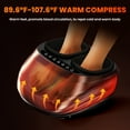 SZRSTH Shiatsu Foot Massager with Heat Deep Kneading for Tired Muscles & Plantar up to Size 11 inch, Black,Gifts for Mom
