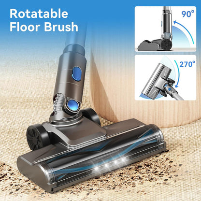 Cordless Stick Rechargeable Vacuum Cleaner,Lightweight Portable Stick Vacuum for Home，Versatile for Home, Carpet, Hard Floor, Pet Hair