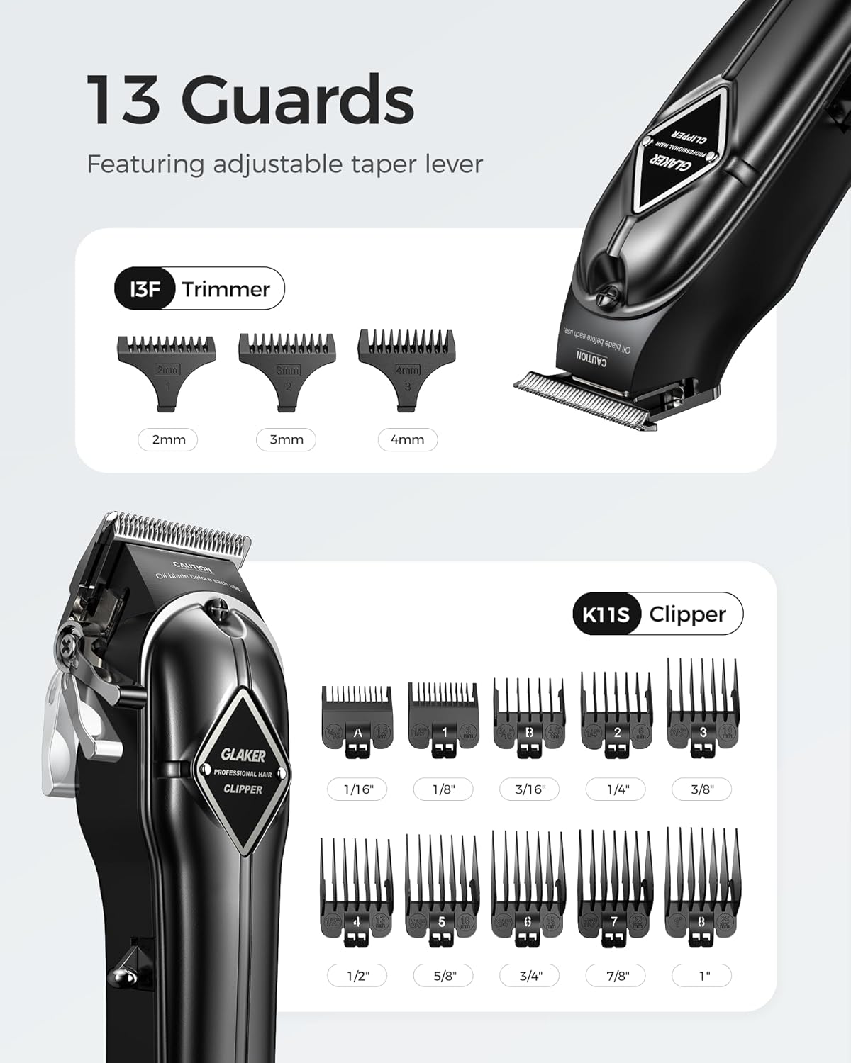 Hair Clippers for Men - Cordless Clippers and Trimmers Set, Complete Barber Kit for Hair Trimming & Beard Grooming, Mens Haircutting Kits for Blending & Fade Cuts