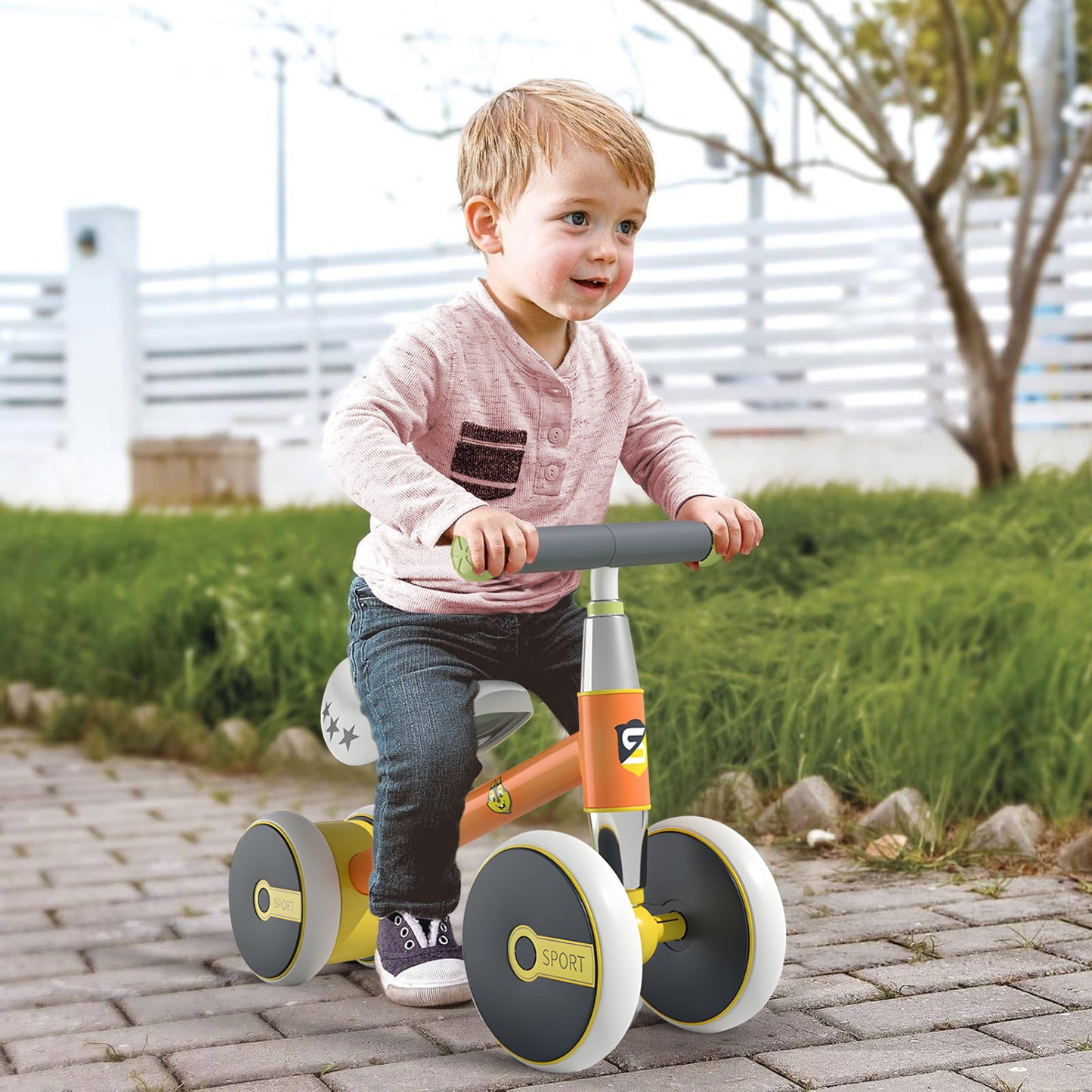 Baby Balance Bike Toys for 1 Year Old Boy Gifts, 10-36 Month Toddler Ride On Toys for Boys & Girls