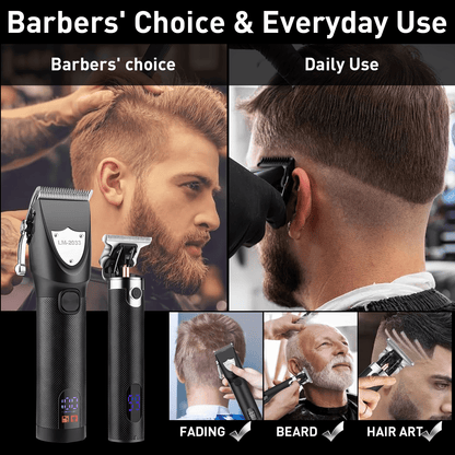 Hair Clippers for Men - Professional Beard Trimmer for Hair Cutting, Hair Clippers Grooming and Trimmers Set, Mens Grooming with Travel Case