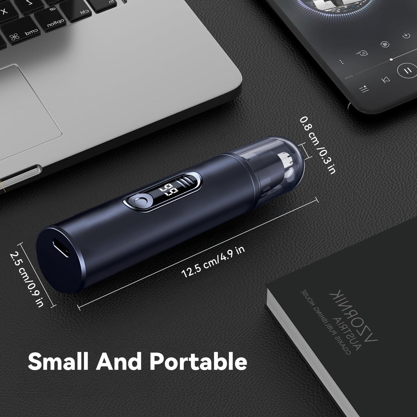 Ear & Nose Hair Trimmer for Men Women: Professional Painless Ear Eyebrow & Facial Hair Trimmer Clipper with Powerful Motor and Dual-Edge Blades, Wet/Dry