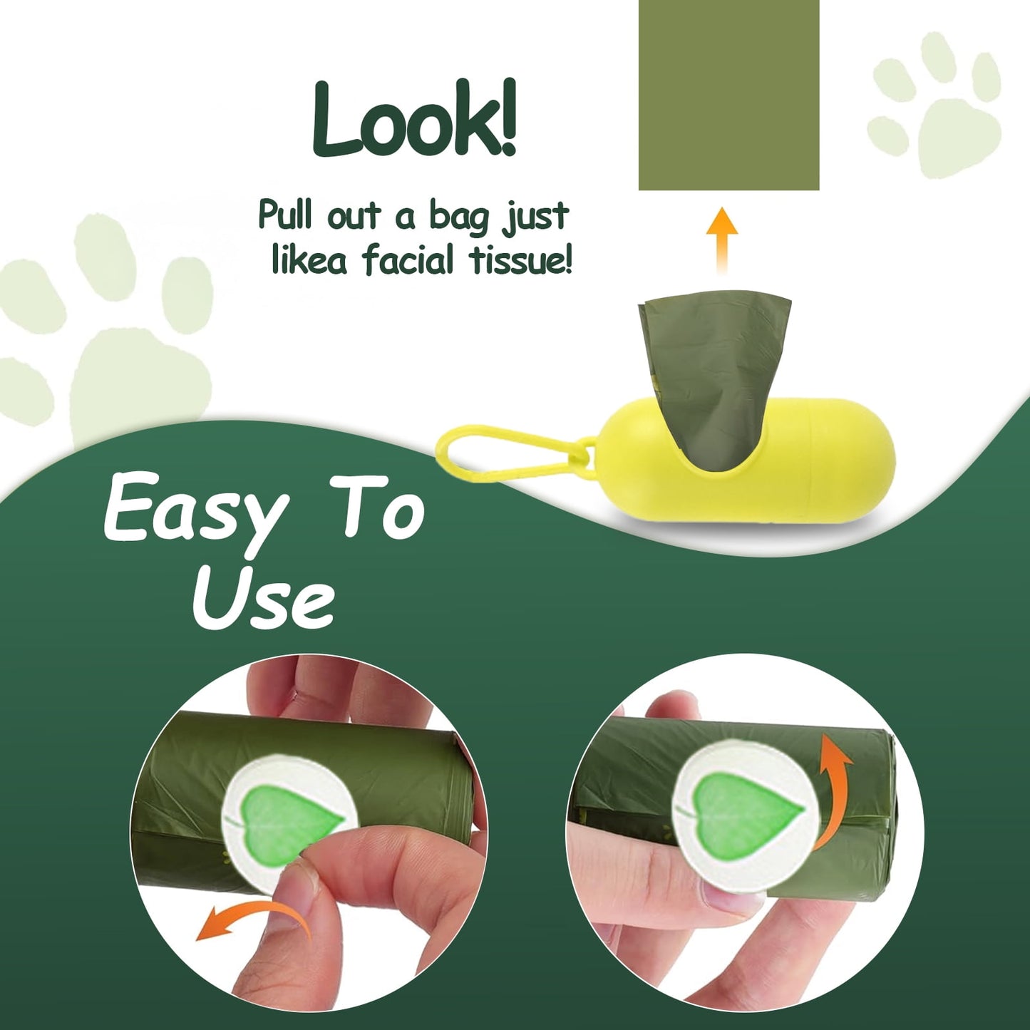 Dog Poop Bags,300 Counts 20 Dog Poop Bags Rolls Biodegradable Trash Bags