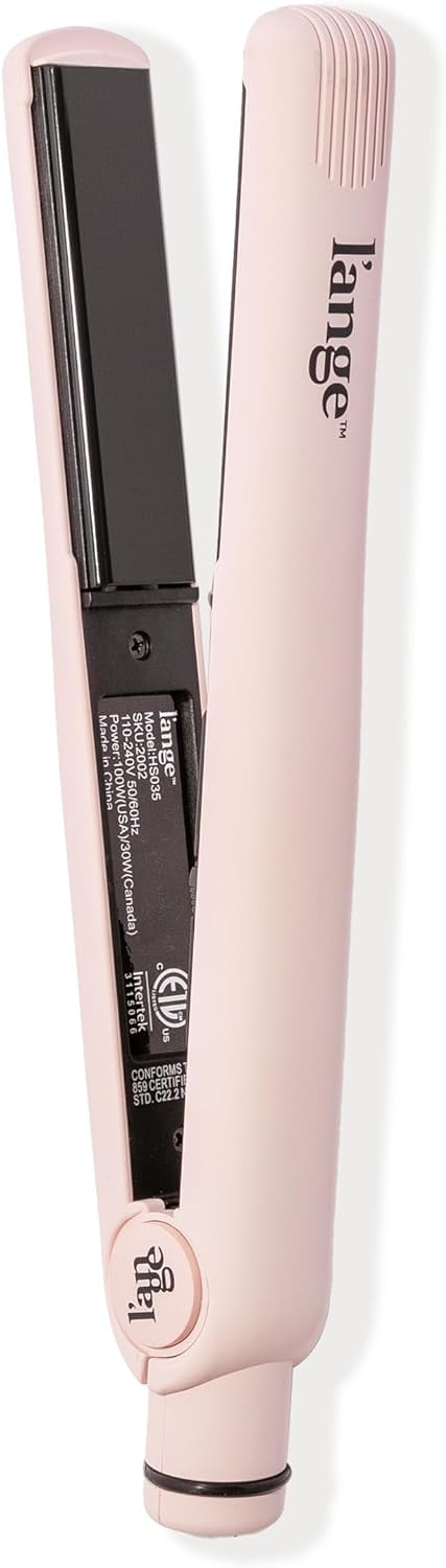 Ceramic Flat Iron Hair Straightener | Adjustable Temp Dual Voltage Hair Straightening Iron | Tourmaline-Infused Flat Iron