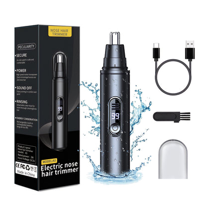 Ear & Nose Hair Trimmer for Men Women: Professional Painless Ear Eyebrow & Facial Hair Trimmer Clipper with Powerful Motor and Dual-Edge Blades, Wet/Dry