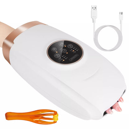 Electric Hand Massager Machine Rechargeable Hand Massager with Heat Palm Massage