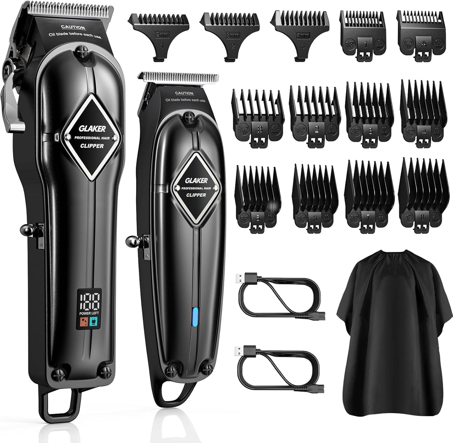 Hair Clippers for Men - Cordless Clippers and Trimmers Set, Complete Barber Kit for Hair Trimming & Beard Grooming, Mens Haircutting Kits for Blending & Fade Cuts