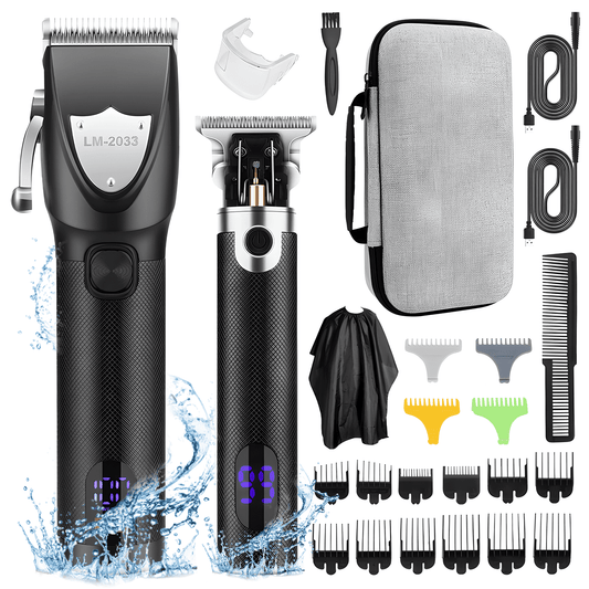 Hair Clippers for Men - Professional Beard Trimmer for Hair Cutting, Hair Clippers Grooming and Trimmers Set, Mens Grooming with Travel Case