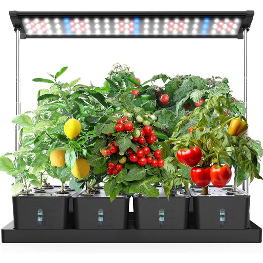 Indoor Hydroponics Growing System - 20 Pods Indoor Herb Garden with LED Grow Light Automatic Timer, Hydroponic Garden Planter, Gifts for Plant Lovers