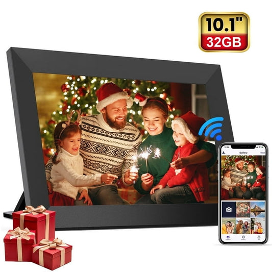 Frameo 10.1" WiFi Digital Picture Frame, 1280x800 HD IPS Touch Screen Photo Frame Electronic, Share Photos/Videos Instantly via from Anywhere