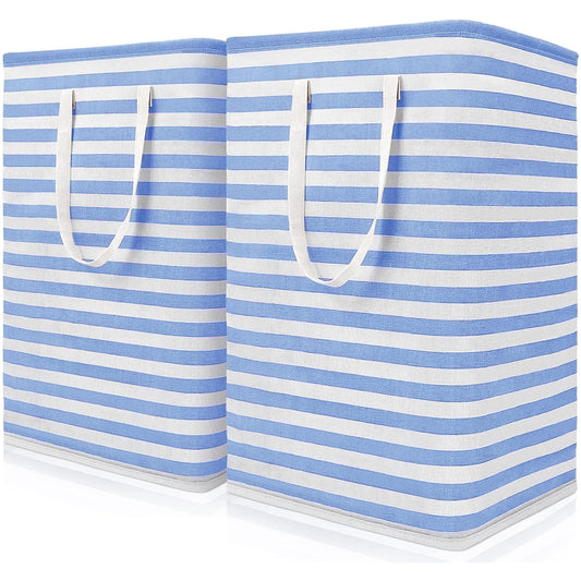 KUOSE Laundry Basket, 2-Pack 72L Large Capacity Collapsible Laundry Hamper Waterproof for Home,Dorm Clothes Toy Storage