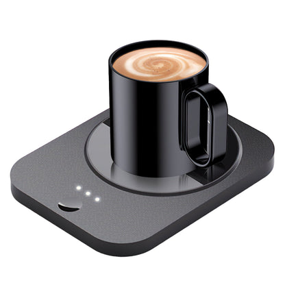 MichPong Coffee Mug Warmer, Electric Coffee Warmer for Desk with Auto Shut Off&3 Temp Settings, Heated Coffee Mug  for Coffee, Beverage, Milk, Tea, Coffee, Gift (No Cup)