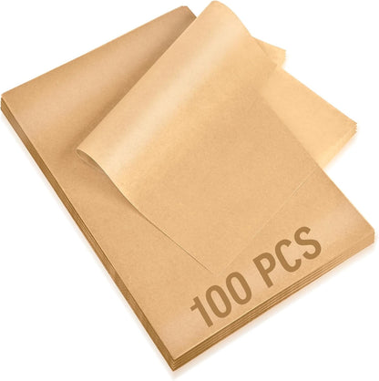 Parchment Paper for Baking – Roll with Cutter, Heavy Duty Non-Stick Brown Parchment for Baking, Steaming and Air Fryer,