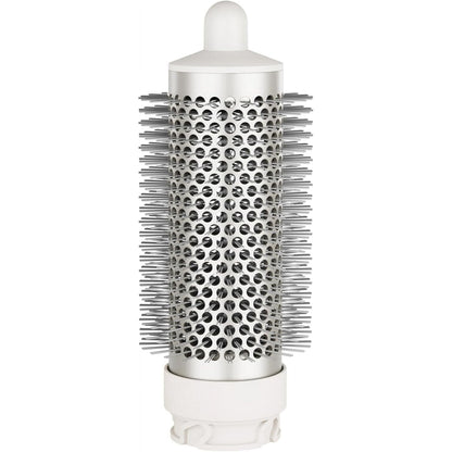 Round Brush Attachment Blow Dryers Attachments, Normal Oval Round Volumizing Brush Styling for Straight, Wavy, Curly, and Coily Hair, Sliver