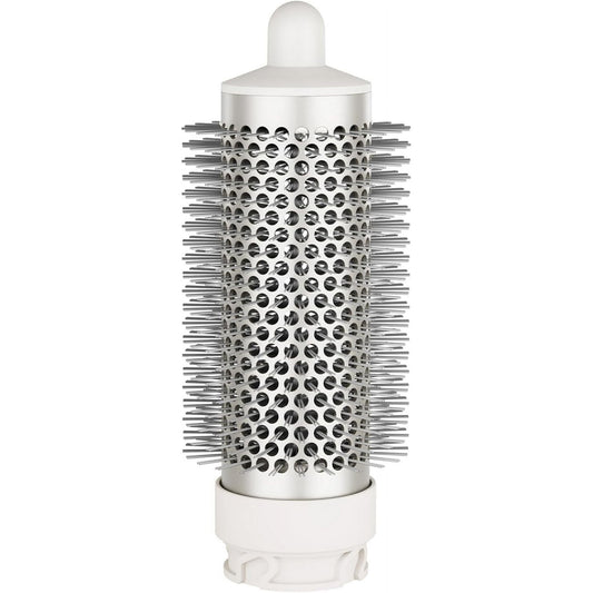 Round Brush Attachment Blow Dryers Attachments, Normal Oval Round Volumizing Brush Styling for Straight, Wavy, Curly, and Coily Hair, Sliver