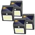 SZRSTH Solar Outdoor Lights -Waterproof Sensor Wireless Security Lights for Garden Fence Yard, 4Pack