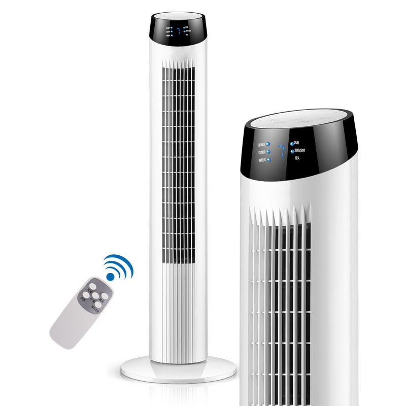 Tower Fan For Bedroom, Cooling Home Mechanical Control 3 Speeds Black