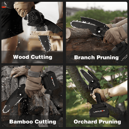 Kailwokk Mini Chainsaw 6-inch, Handheld Chainsaw Pruning Men Women Gifts for Wood Cutting