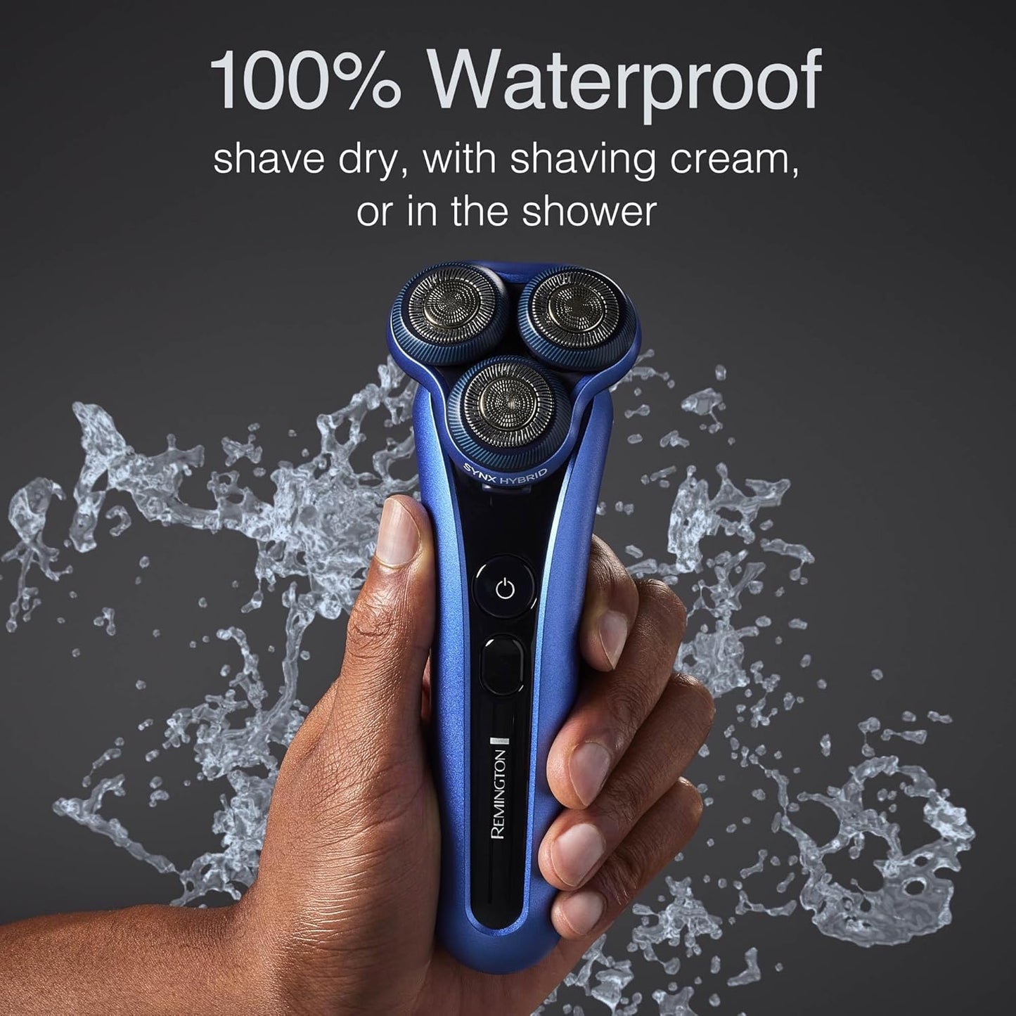 Shaver for Men, Titanium Blades and Technology, Advanced Performance Foil Rotary Electric Shaver with PivotBall for Sensitive Skin Comfort, 100% Waterproof.