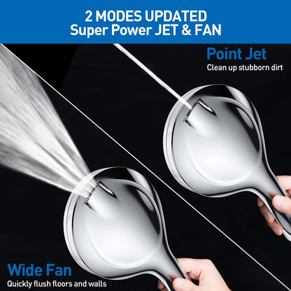 ATUPEN Shower Head with Handheld, High Pressure 10 Modes with 59" Stainless Steel Hose Adjustable Holder