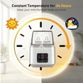 Kailwokk Baby Bottle Warmer, 8-in-1 Fast Milk Warmer for Baby Breastmilk with Timer, Accurate Temperature Adjustment, with Sterili-Zing, Heat, Thaw Function, Fits 2 or 4 Bottles