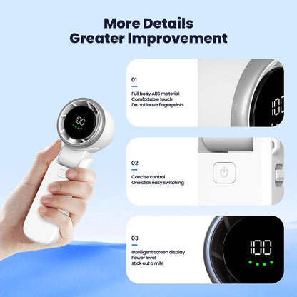 Portable Fan, Mini Handheld Fan with 100 Speeds Air Turbo Personal Fan for Indoor Outdoor Travel