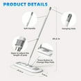 Torio Microfiber Dust Flat Mop ¨C 2?in?1 Wet & Dry Floor Mop, 3 Reusable Washable Pads, Foldable Stainless Steel Handle