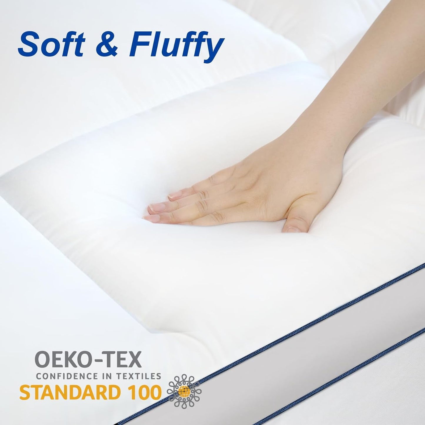 Full Mattress Topper,Extra Thick Mattress Pad Cover for Deep Sleep,3D+7D Snow Down Alternative Fill Overfilled Plush Pillow Top with 8-23 Inch Deep Pocket-White