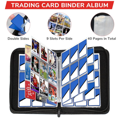 TORIO Card Storage Binder, 720 Capacity, Ideal for Sports Cards, Trading Cards, and Credit Cards
