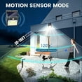 SZRSTH Solar Outdoor Lights -Waterproof Sensor Wireless Security Lights for Garden Fence Yard, 4Pack