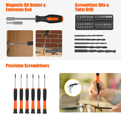 TORIO 171-Piece Tool Set, Complete Home & Garage Repair Kit with Wrenches, Screwdrivers, Pliers, Hammers & More