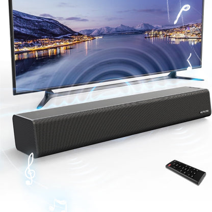 ETEPEHI Sound Bar for TV - 5.3 Bluetooth Soundbar Speaker with Bluetooth/Optical/AUX Connection for PC/Gaming/ /Projectors, 16"