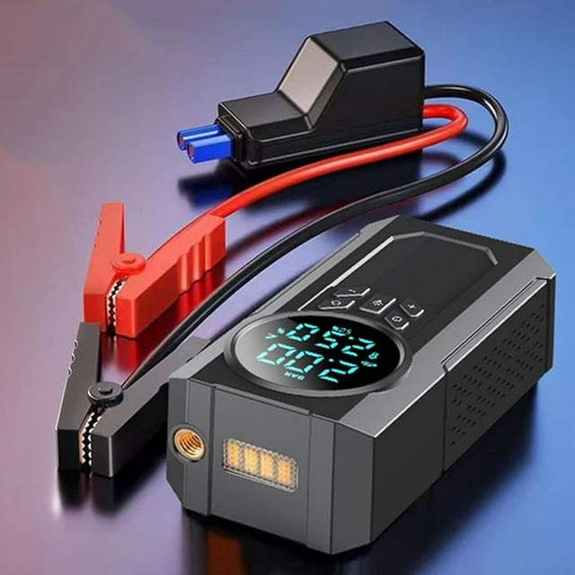 Torio MU-006-A Emergency Start Power Supply 12.8V,150PSI Digital Tire Inflator,10000mAh Large Battery for Car,Bike,Ball,Motorcycle