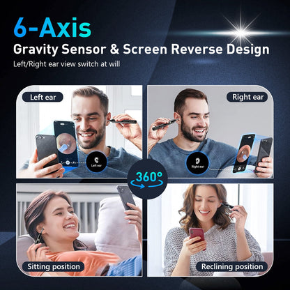 Ear Wax Removal: detects motiond Wireless Ear Cleaner Tool Set with 1080P HD Ear Scope, Ear Camera for iPhone, iPad & Android Phones