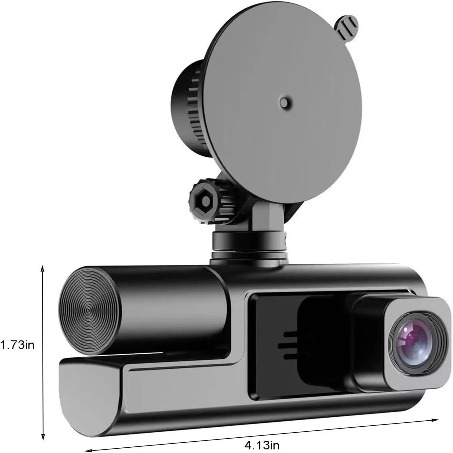 Car Dual Lens Dash Cam Front/Rear Video Recorder Camera