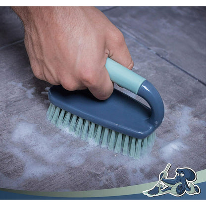 Scrub Brush, Shower Cleaning Brush, Comfort Grip & Stiff Flexible Bristles, Ideal for Cleaning Bathroom, Shower, Kitchen