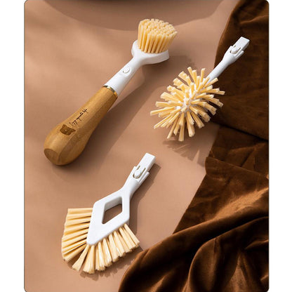 Torio Multipurpose Kitchen Cleaning Brush Set, Scratch-Free Oil Removal Brush for Pots, Stovetops, Dishes, Cookware