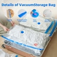 TORIO Vacuum storage bags, 20-Pack with Electric Pump Space Saving Efficient Compression Perfect for Storing Clothes, Jackets, Bedding and Travel Items