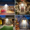 SZRSTH Solar Outdoor Lights -Waterproof Sensor Wireless Security Lights for Garden Fence Yard, 4Pack